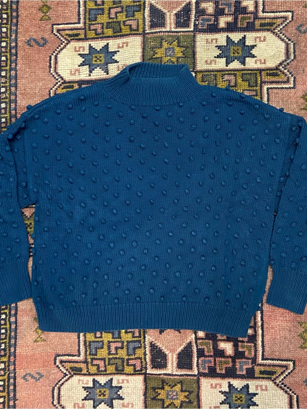 Misha And Puff Popcorn Sweater Marine Blue